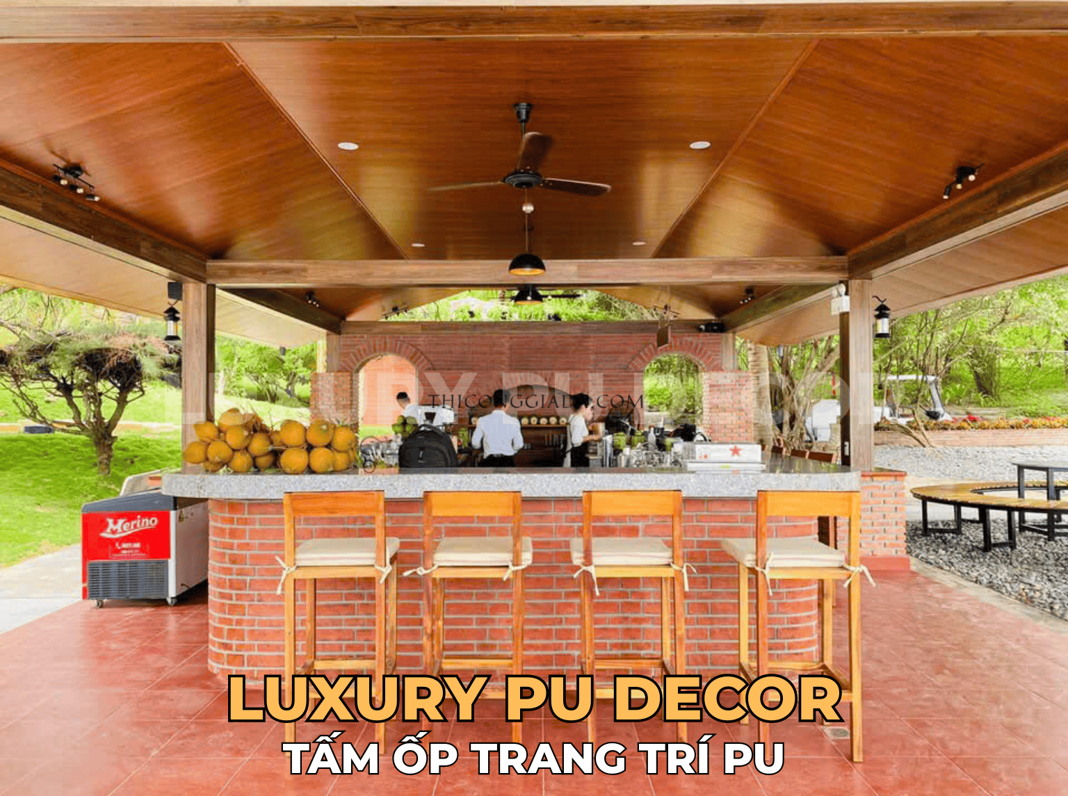 tấm PU giả gạch đỏ
