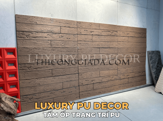 tấm PU giả gỗ