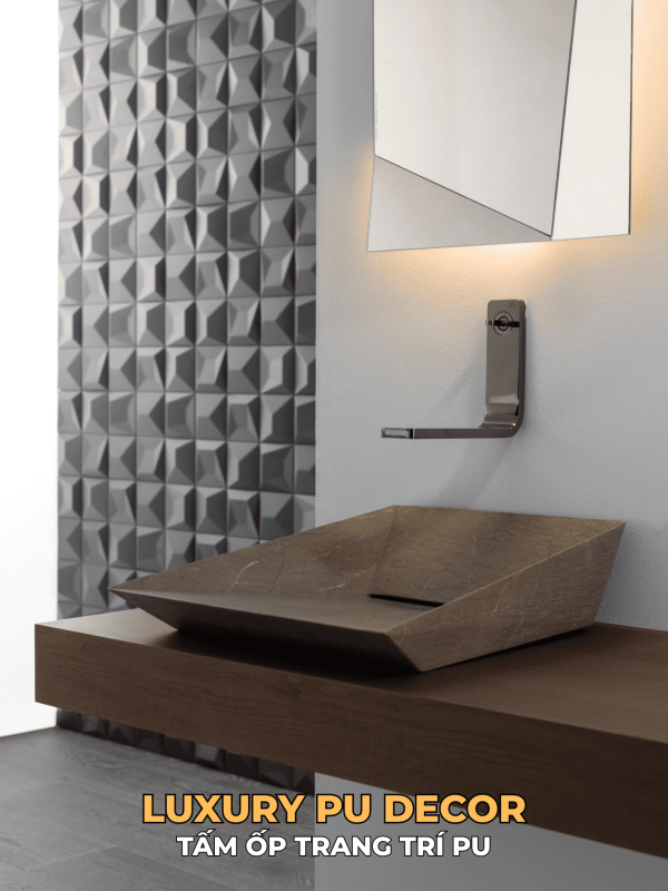 tấm ốp PU 3D 