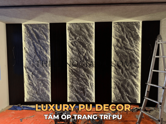 Tấm PU Giả Đá Liền Vân