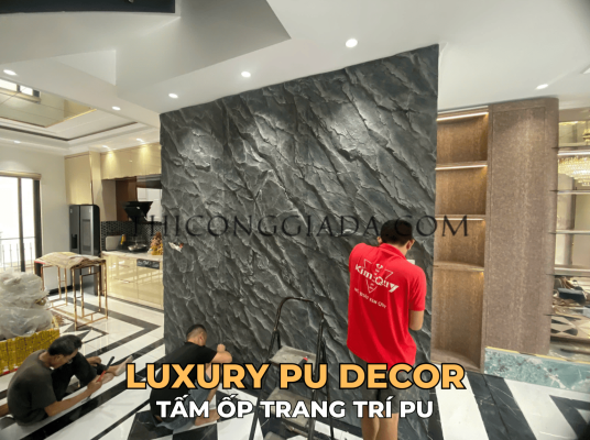 Tấm PU Giả Đá Liền Vân
