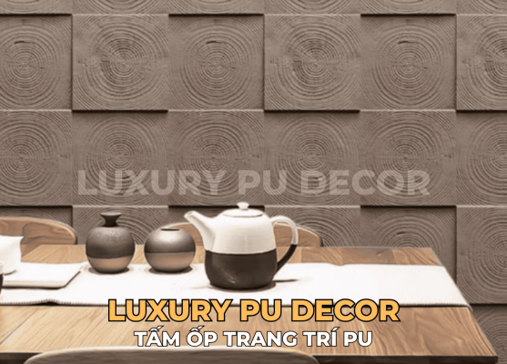 Tấm PU Giả Gỗ Tuyết Tùng