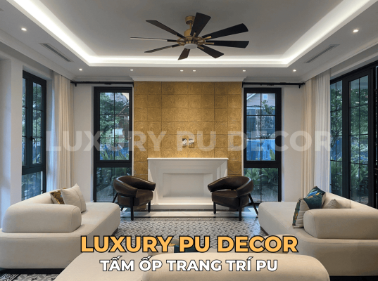 Tấm PU Giả Gỗ Tuyết Tùng